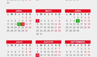 Calendario festivo para 2022 en Alhama de Murcia