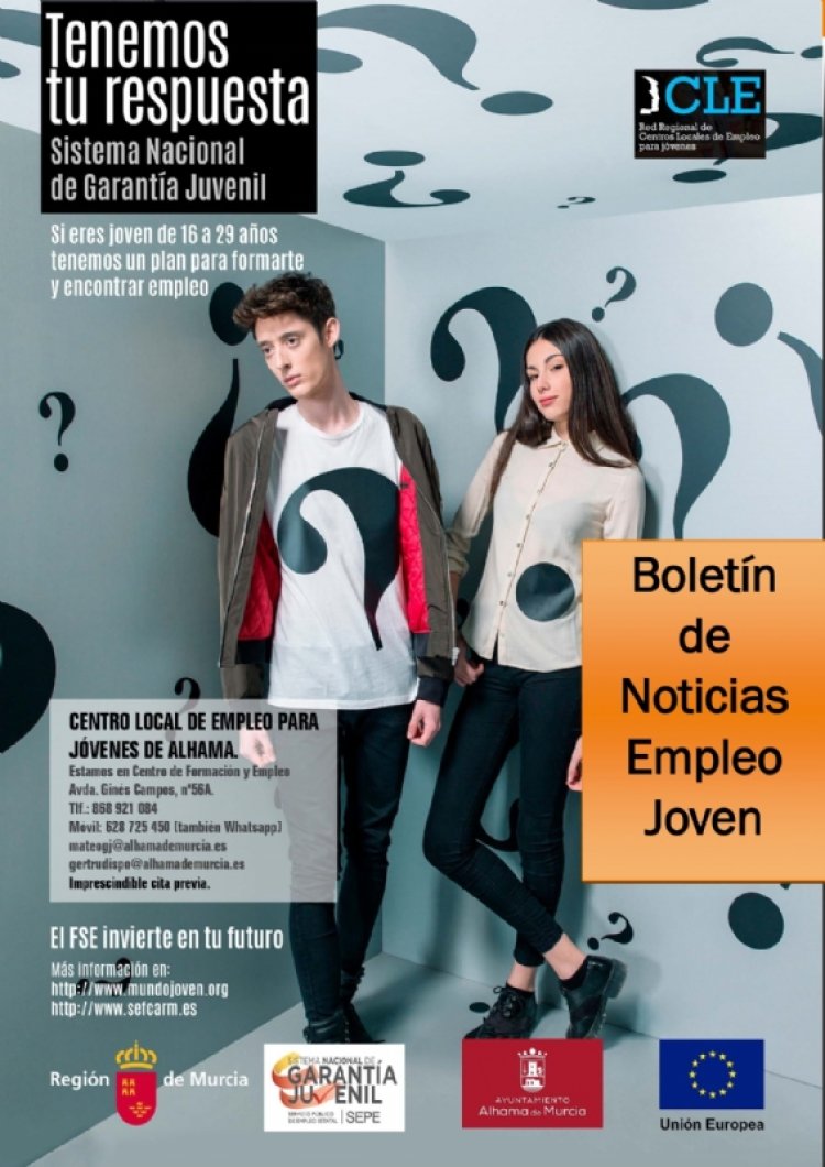 Boletín semanal del centro de empleo para jóvenes (09-02-2022)