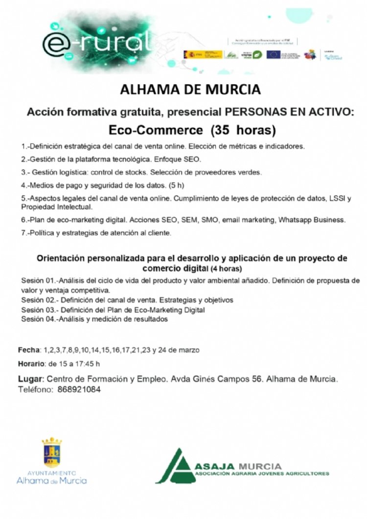 Inscríbete en el curso de comercio electrónico para trabajadores en activo