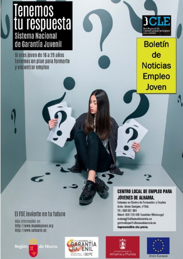 Boletín semanal del centro de empleo para jóvenes (16-02-2022)