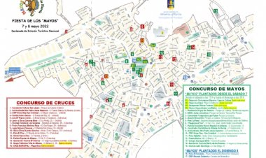 Plano de Mayos y Cruces - Fiestas de Los Mayos 2022