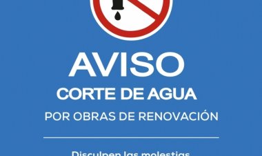AVISO: corte de de agua este miércoles 18 de mayo en la zona de obras del AVE