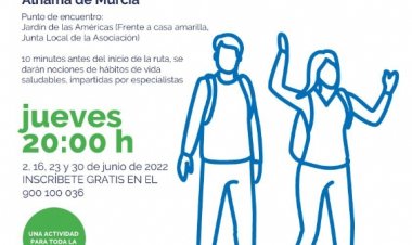 Vuelven las rutas saludables de la AECC este mes de junio