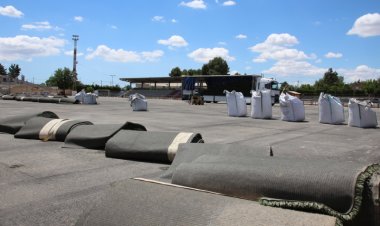 Comienzan las obras de sustitución del césped artificial y la red de riego del campo de fútbol José Kubala