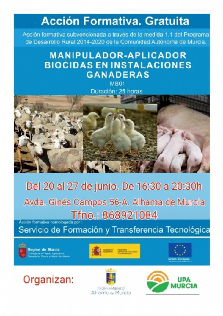 Curso de Manipulador biocidas en instalaciones ganaderas