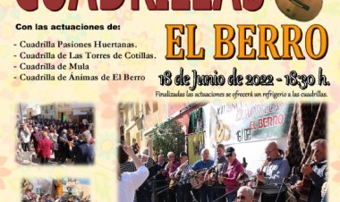 El Berro celebra la XIII edición de su Encuentro de Cuadrillas el sábado 18 de junio