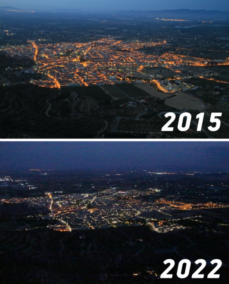 El Ayuntamiento sustituye otras 1.300 luminarias por led en el casco urbano y pedanías