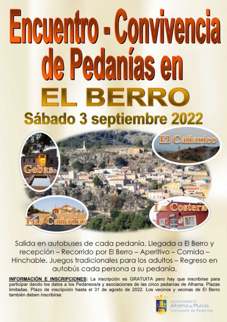 El Berro acoge un nuevo encuentro-convivencia entre pedanías