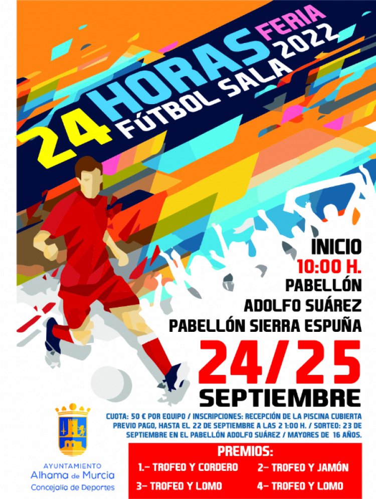 Ya puedes inscribirte en el torneo 24 horas fútbol sala de la Feria 2022