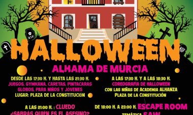 Juegos, cine, música para celebrar Halloween este 31 de octubre en Alhama de Murcia.