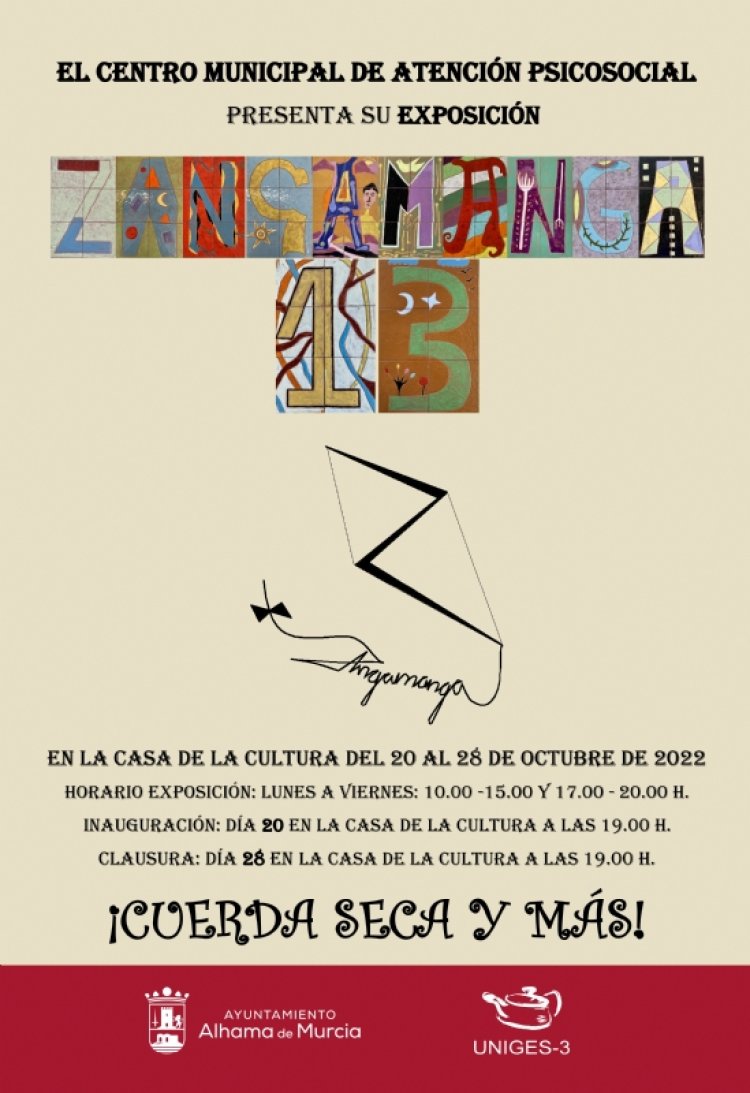 El Centro Municipal de Atención Psicosocial presenta Zangamanga 13, del 20 al 28 de octubre