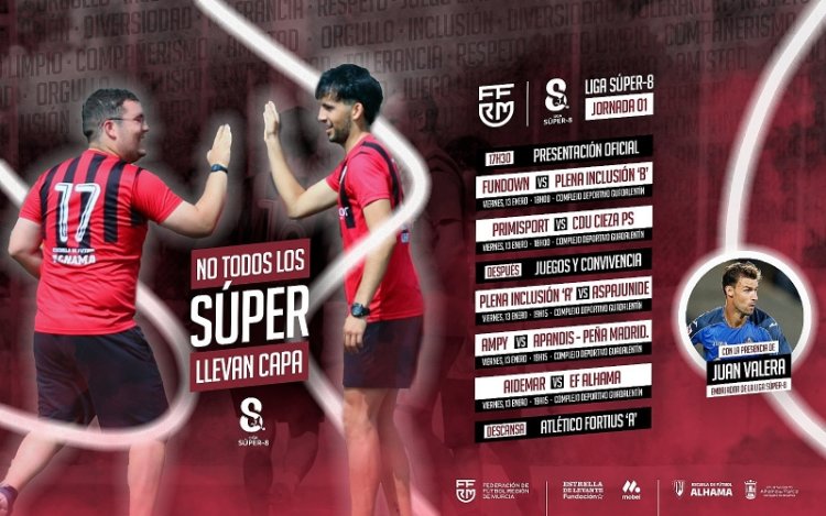 Alhama de Murcia, sede inaugural de la Liga Súper 8 de fútbol inclusivo