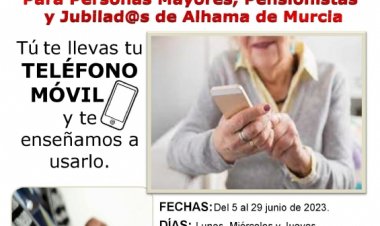 Curso de manejo de teléfonos móviles para mayores, pensionistas y jubilados
