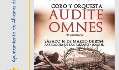 Reserva la fecha! ???? El Coro y Orquesta Audite Omnes te invitan a su concierto de música coral sacra por su 25 aniversario.