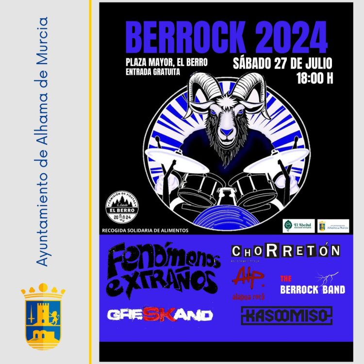 ¡Vuelve el festival 'Berrock' el próximo sábado 27 de julio!