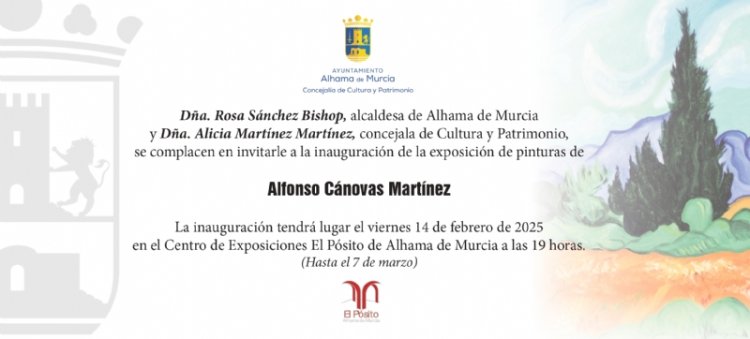 Alfonso Cánovas Martínez expone su obra en El Pósito