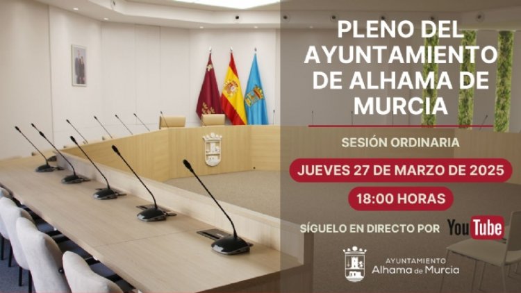 Convocatoria del Pleno Ordinario: jueves 27 de marzo de 2025