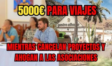 Partido Popular de Alhama: Caprichos socialistas: 150.000 Euros desviados y 5.000 gastados en viajes. El Psoe, Iu y Sibina, han vuelto a demostrar que gobiernan por y para un capricho partidista: