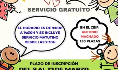 Abierto el plazo para la Escuela Municipal de Semana Santa con 150 plazas gratis