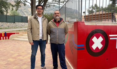 El Ayuntamiento actúa para recuperar el mural del Jardín de Nochebuena y protegerlo frente a futuras pintadas